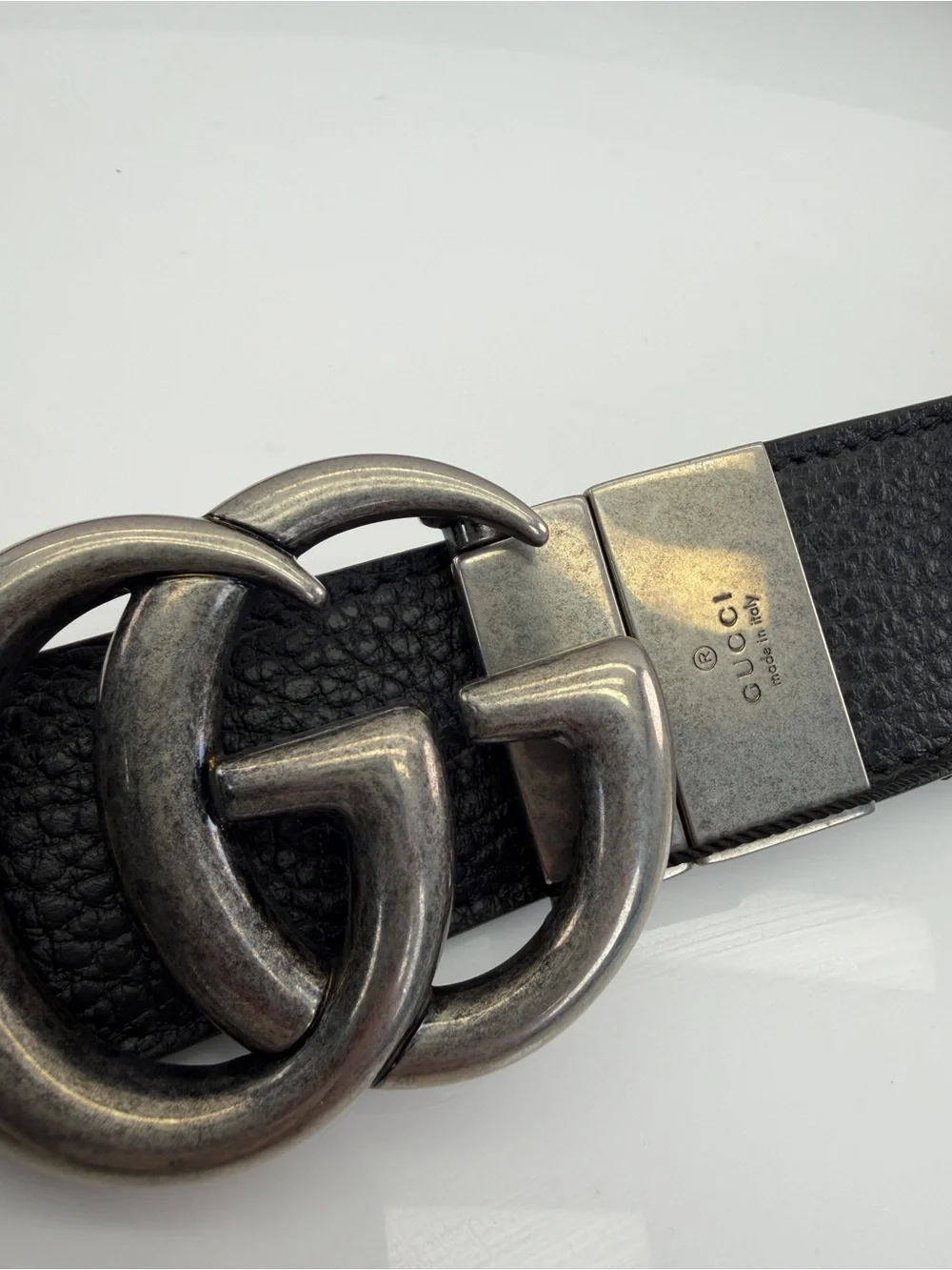 Gucci Black/Brown Reversible Marmont Men’s Belt 627055 120/48